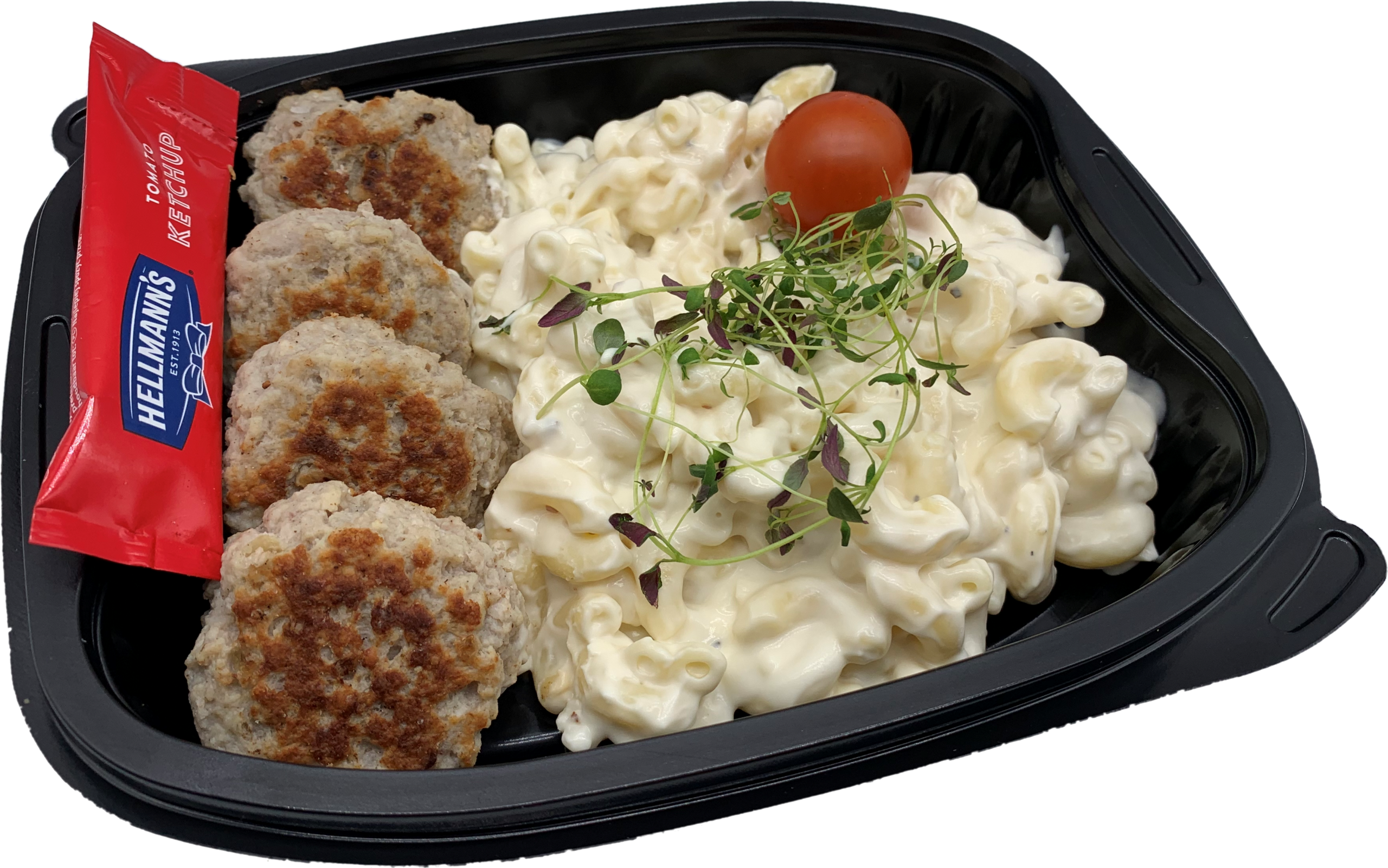 Stuvade makaroner med köttbullar